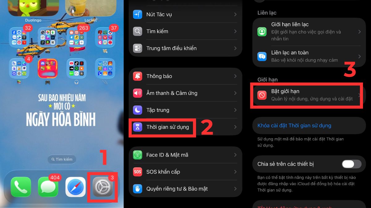 Kiểm tra giới hạn để khắc phục camera iPhone không chụp được - bước 1