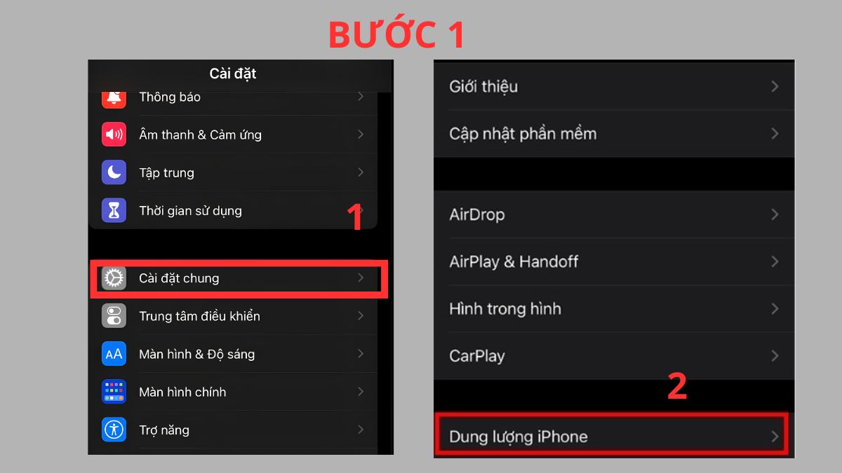 Khắc phục lỗi cập nhật iOS bằng cách giải phóng bộ nhớ - bước 1