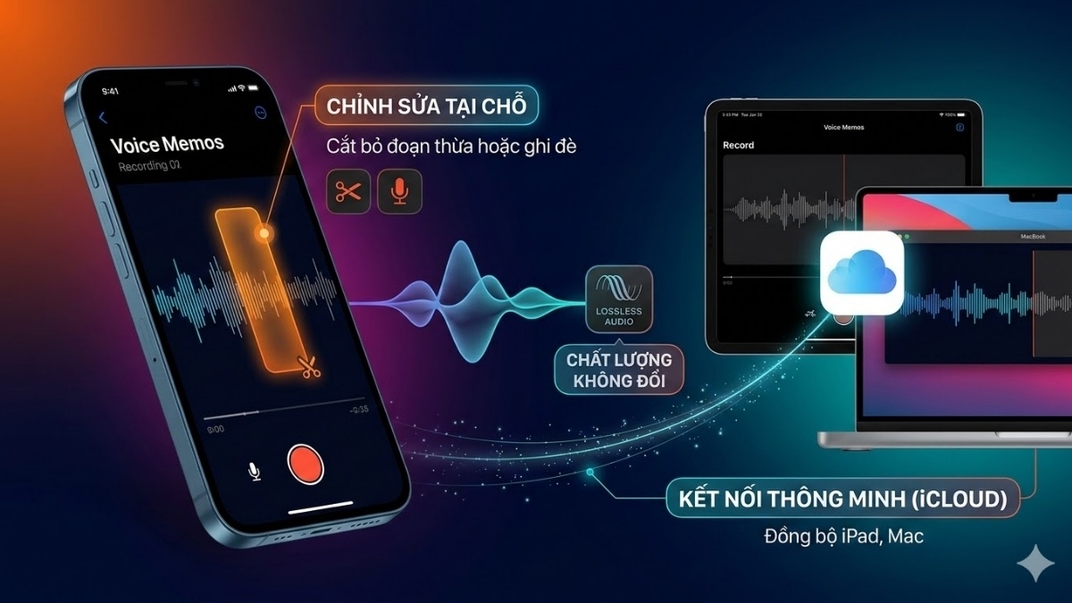 Lợi ích khi chỉnh sửa đoạn ghi âm trực tiếp trên iPhone