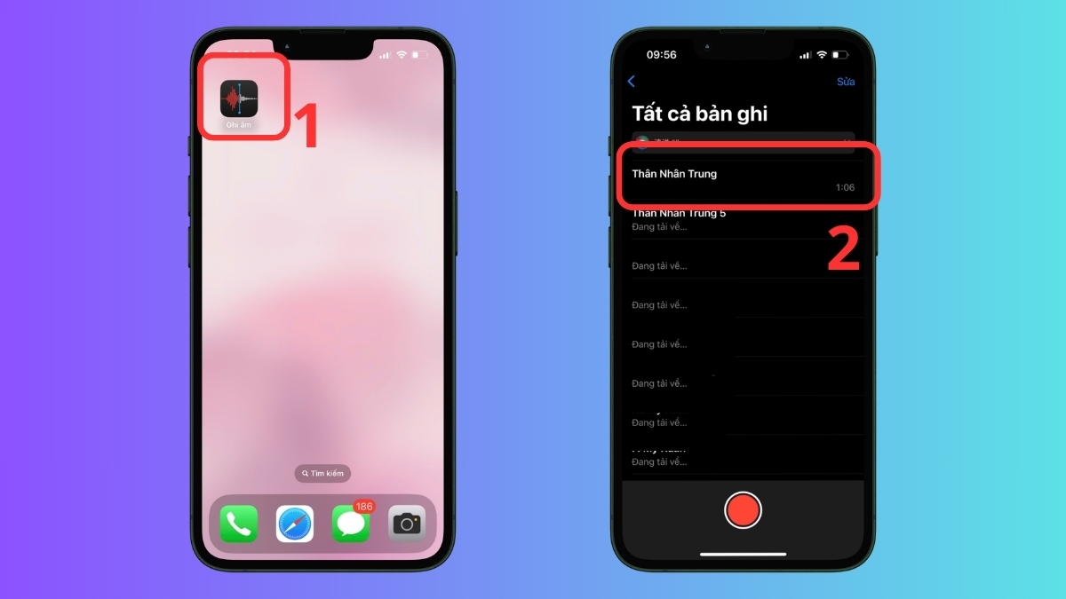Cách cắt đoạn ghi âm trên iPhone đơn giản - bước 1