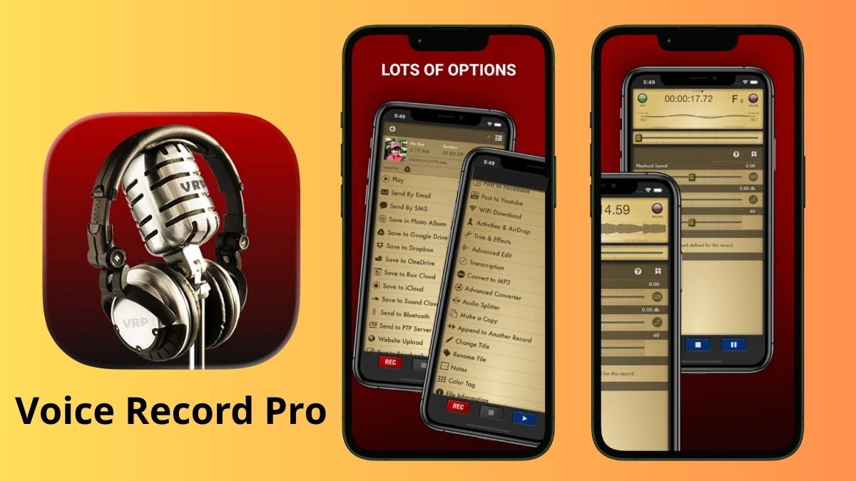 Cách cắt đoạn ghi âm iPhone bằng công cụ Voice Record Pro