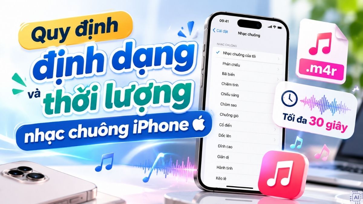 Quy định định dạng và thời lượng nhạc chuông iPhone