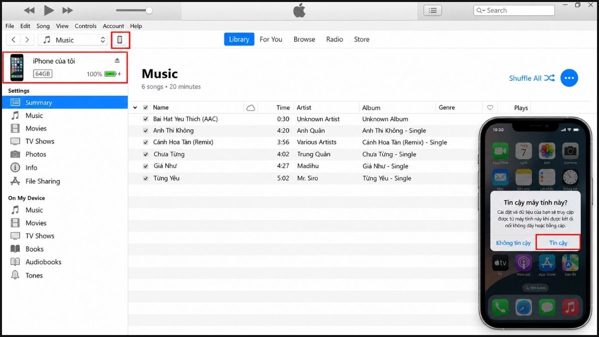 Cách cắt nhạc chuông iPhone bằng iTunes(Windows) - bước 9