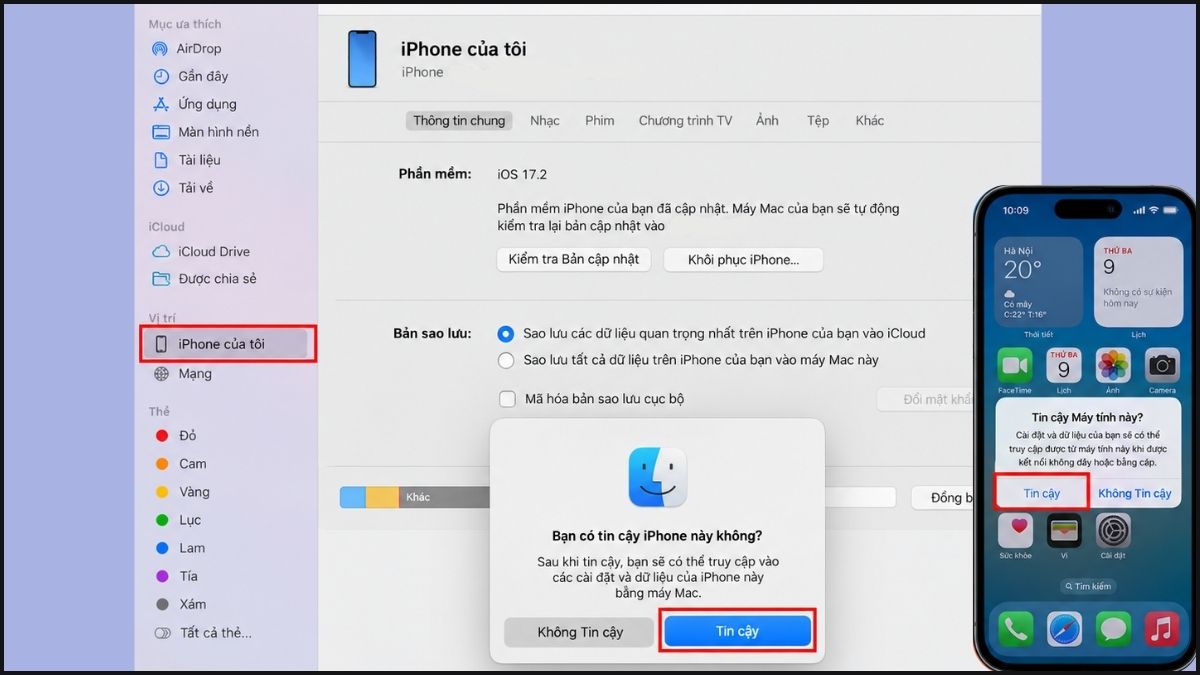 Cách cắt nhạc chuông iPhone bằng Finder (macOS) - bước 9