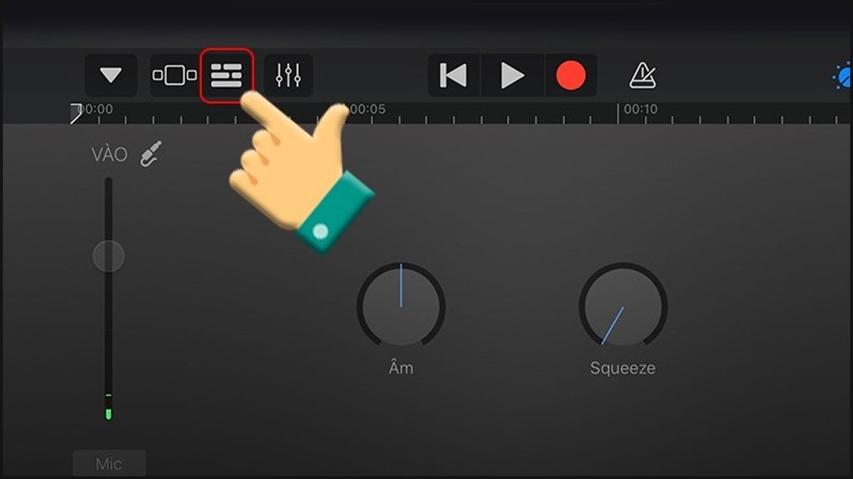 Cách cắt nhạc chuông iPhone bằng GarageBand - bước 2