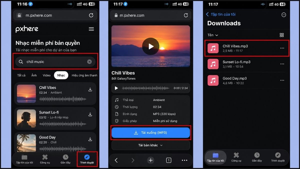 Cách cắt nhạc chuông trên iPhone bằng Documents với GarageBand - bước 3