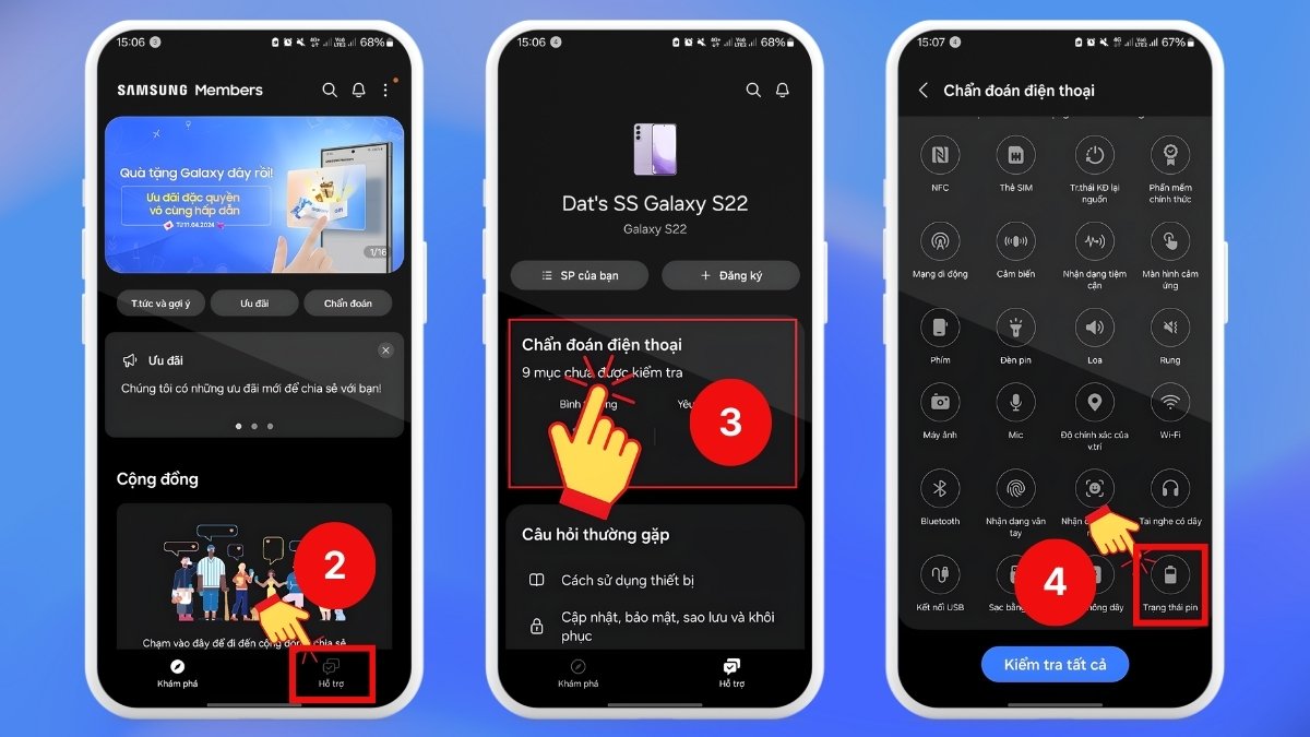 Kiểm tra độ chai pin của Android - bước 2