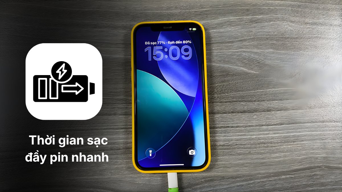 Thời gian sạc đầy pin nhanh là dấu hiệu chai pin