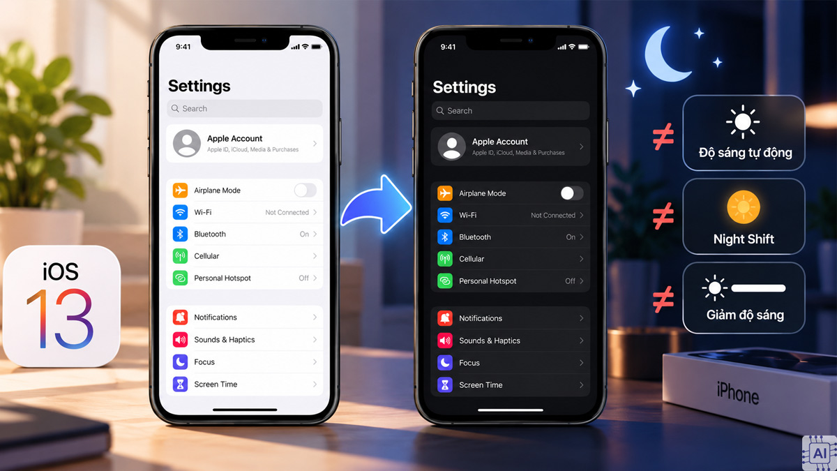 Tìm hiểu về chế độ màn hình tối iPhone