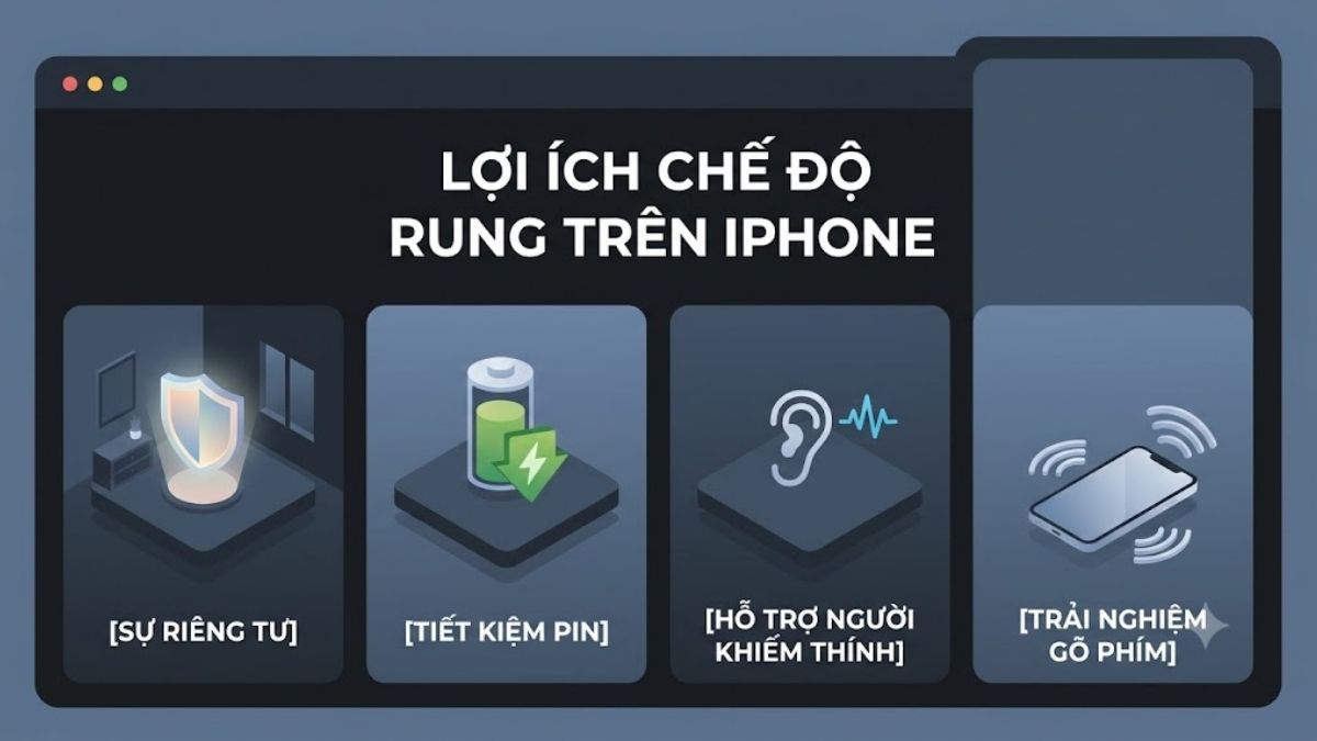 Lợi ích khi sử dụng chế độ rung trên iPhone