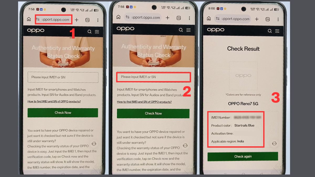 Cách check bảo hành OPPO qua website chính thức