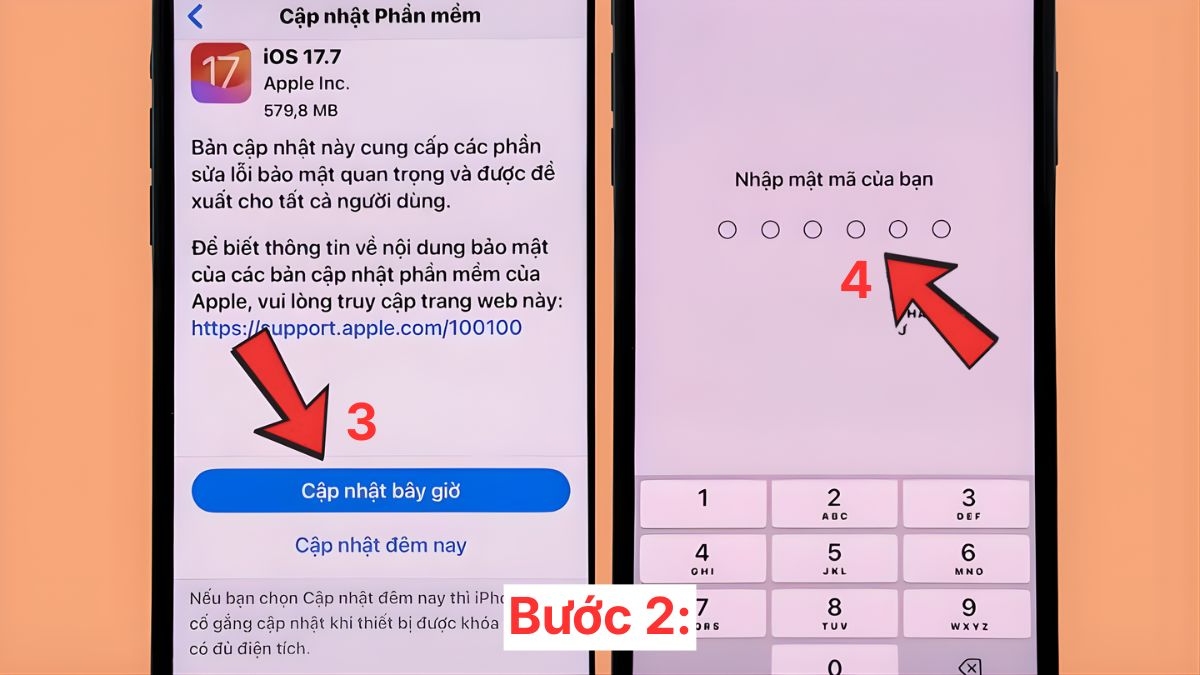 Cập nhật iOS khi chuông báo thức iPhone kêu nhỏ - bước 2