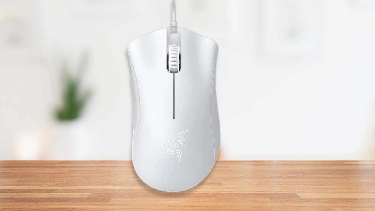 Chuột gaming có dây màu trắng Razer Deathadder Essential