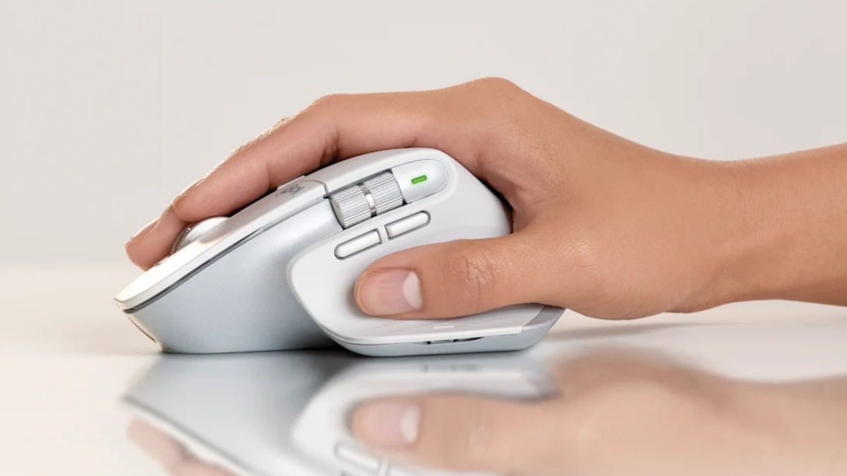 Chuột không dây màu trắng Logitech MX Master 3S