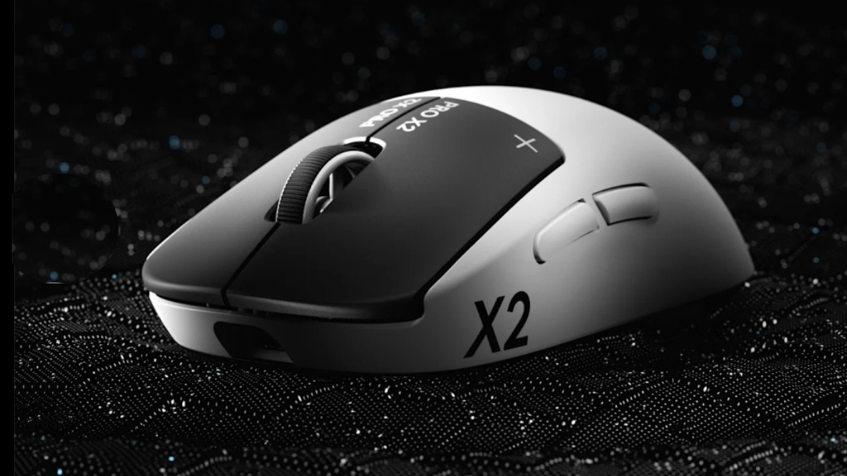 Chuột Gaming không dây màu trắng Logitech Pro X2 Superstrike Lightspeed