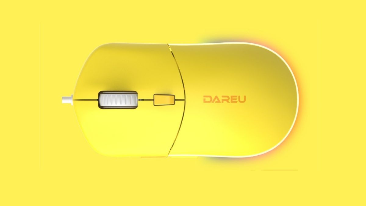 Chuột Gaming DAREU LM121 Yellow đẹp mắt