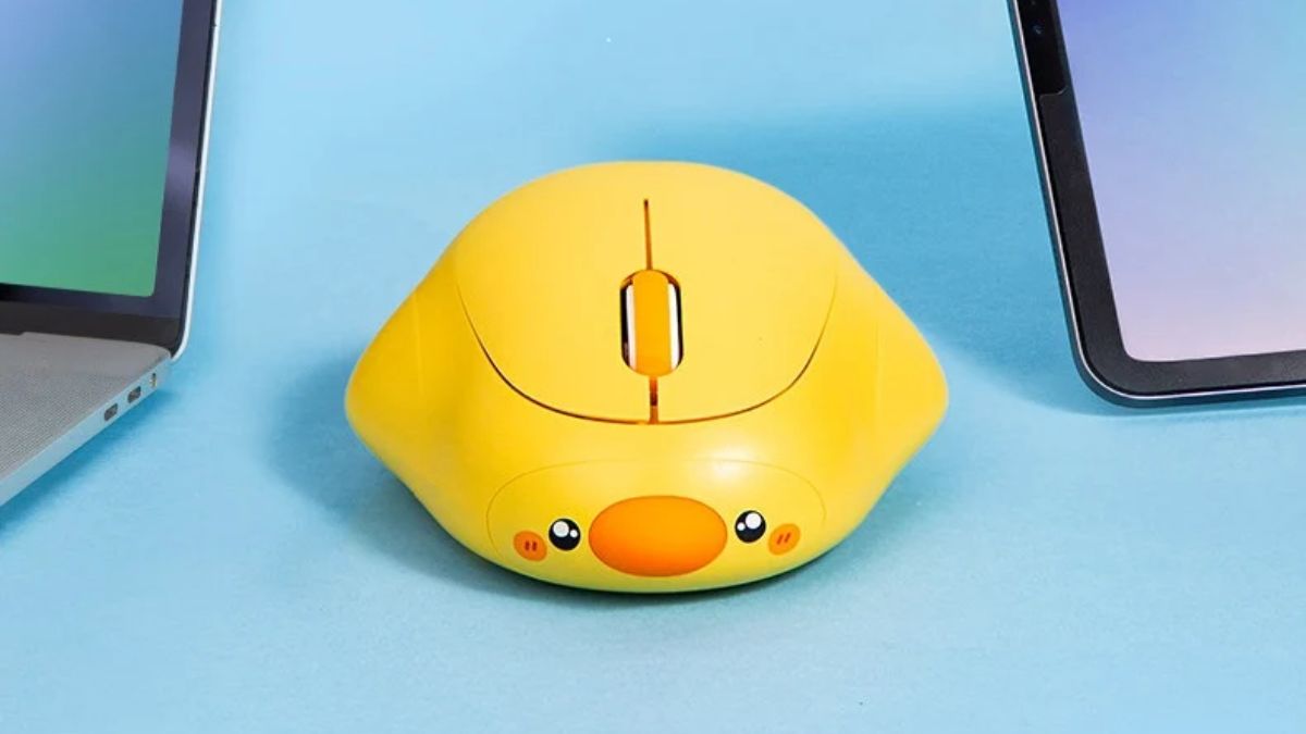 Chuột không dây Cute Yellow Big Duck-Shaped Wireless Mouse