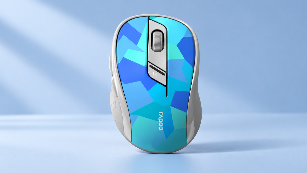 Chuột không dây phối màu xanh Bluetooth Rapoo M500 Silent