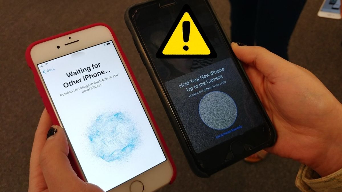 Dấu hiệu chuyển dữ liệu từ iPhone sang iPhone bị lỗi