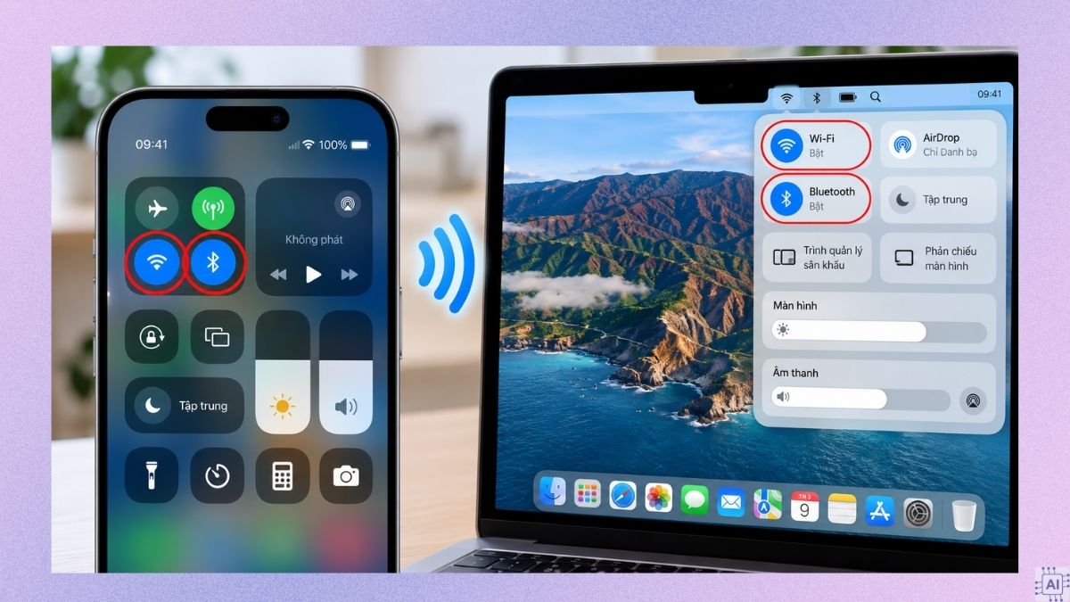 Cách chuyển file ghi âm iPhone sang máy tính bằng AirDrop qua máy Mac - bước 1