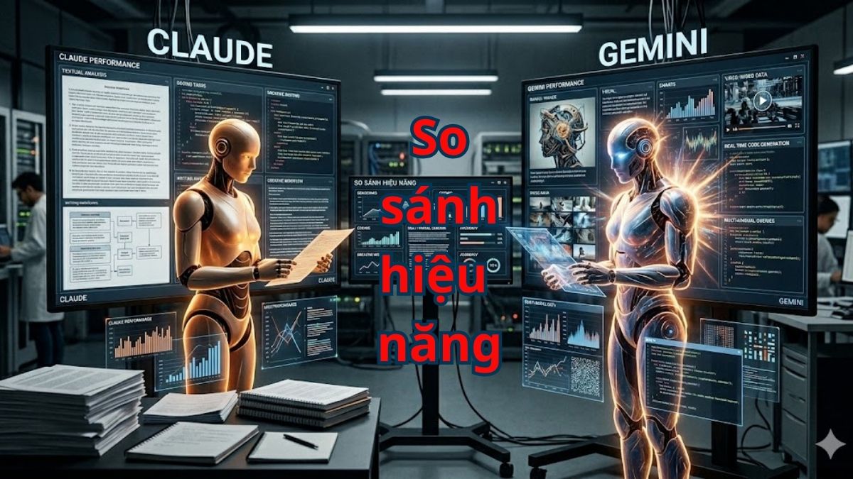 So sánh Claude và Gemini về hiệu năng