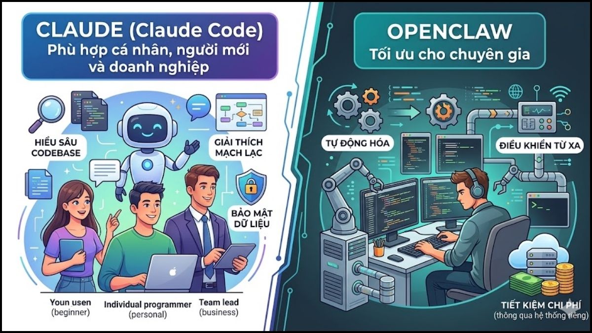 Đối tượng nên sử dụng Claude và OpenClaw