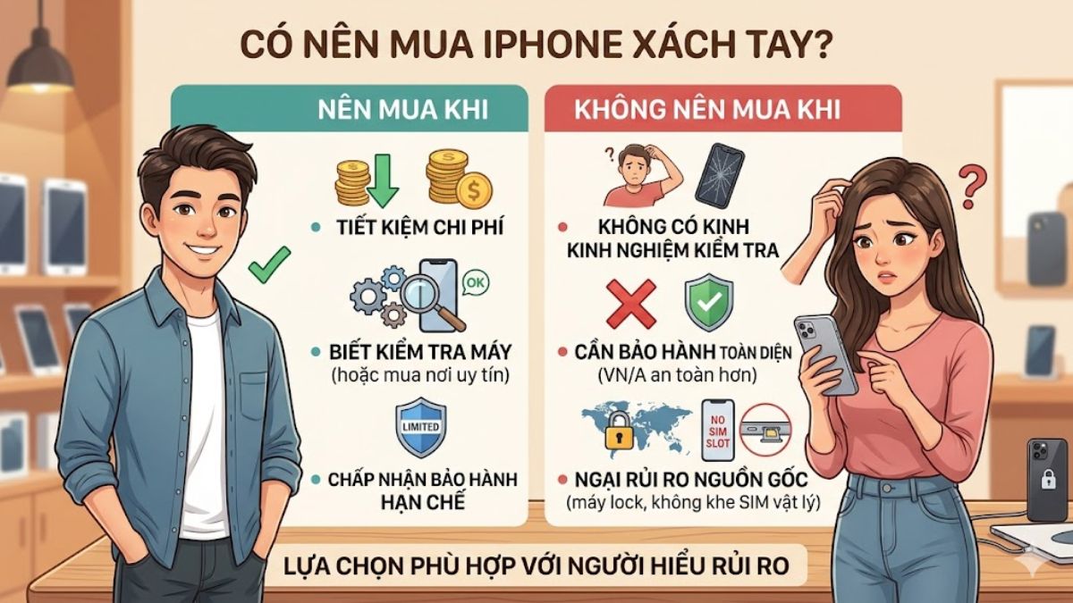Mua iPhone xách tay tùy thuộc vào nhu cầu mỗi người