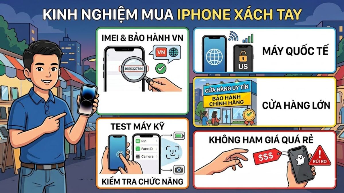 Kinh nghiệm mua iPhone xách tay uy tín