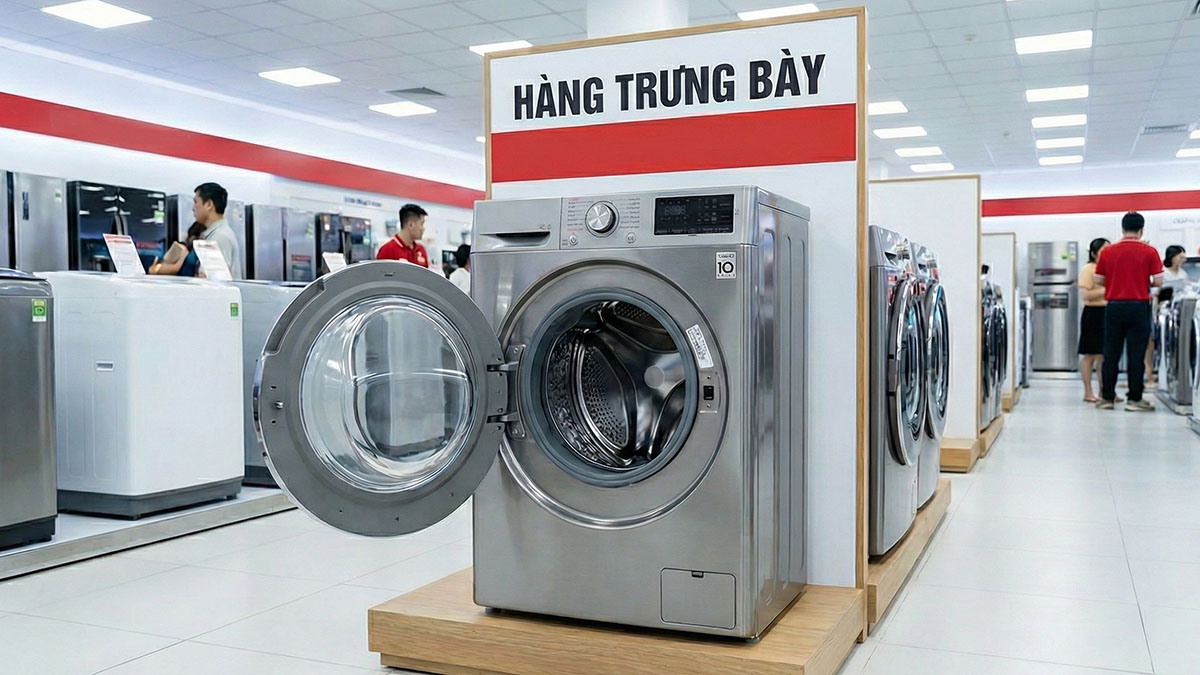 Tìm hiểu về máy giặt hàng trưng bày