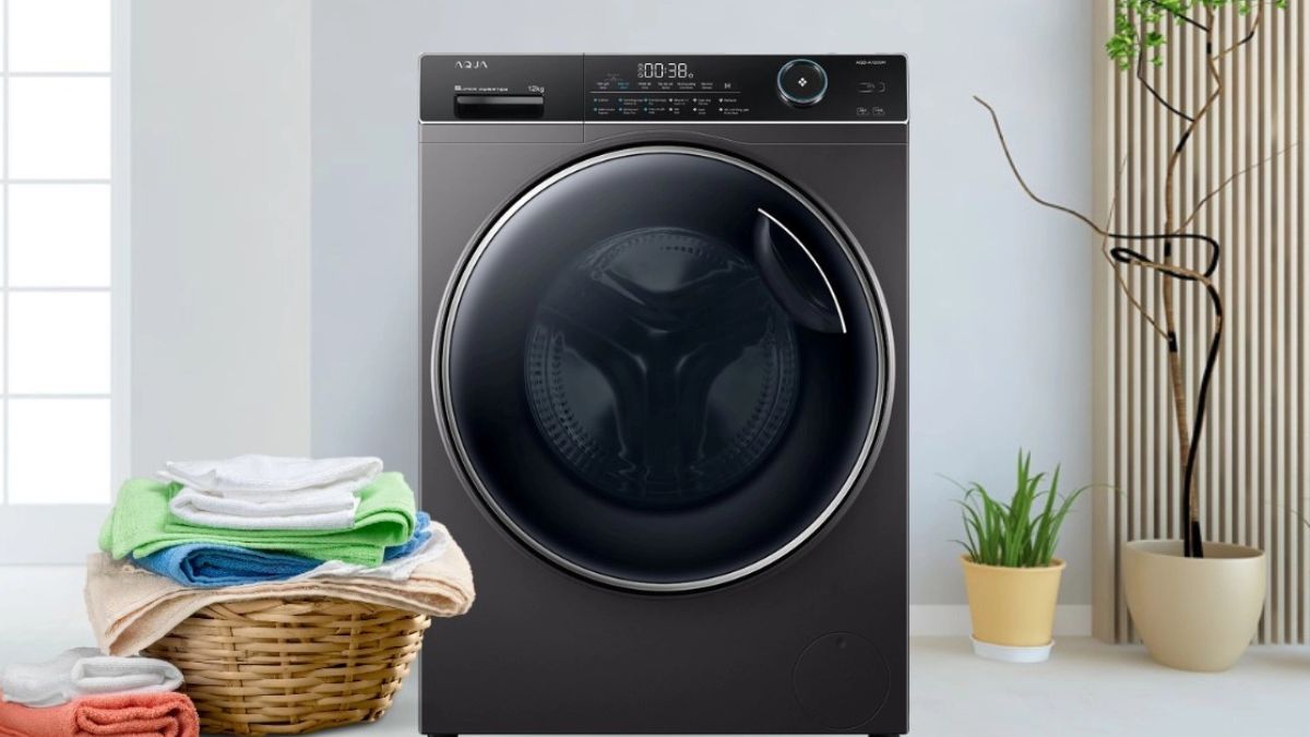 Máy giặt trưng bày Aqua cửa ngang 12kg 2024