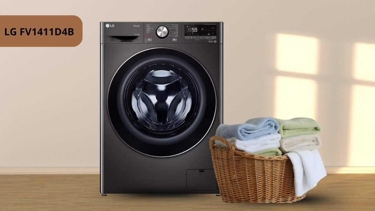 Máy giặt sấy 2 trong 1 LG FV1411D4B