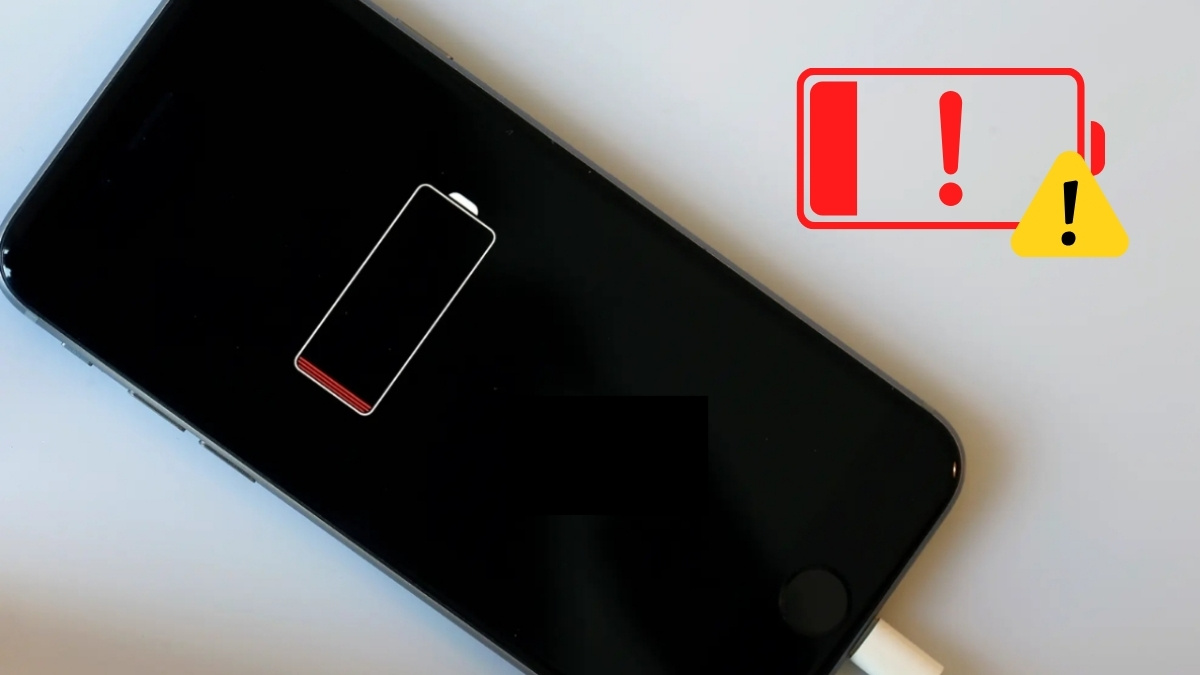 Dây sạc iPhone không vào điện do pin máy bị hỏng