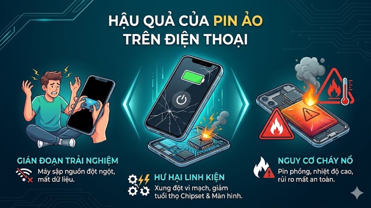 Điện thoại bị pin ảo có ảnh hưởng đến trải nghiệm người dùng