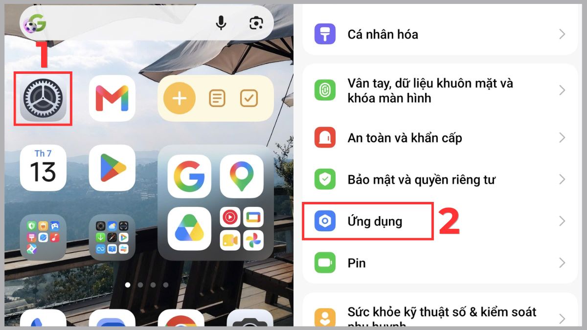 Gỡ cài đặt ứng dụng nghi ngờ khi điện thoại bị quảng cáo liên tục - bước 1