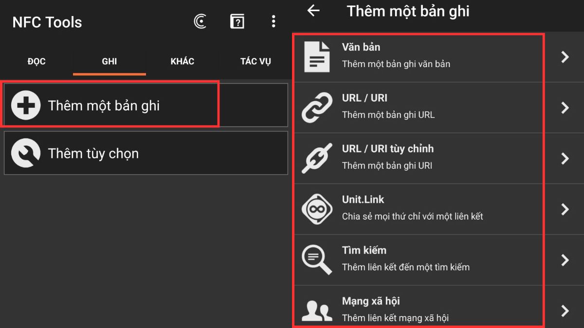 Sử dụng thẻ tag NFC khi điện thoại không hỗ trợ NFC - bước 3