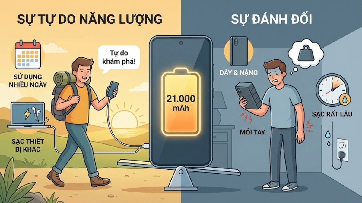 Ưu và nhược điểm điện thoại pin 21000 mAh