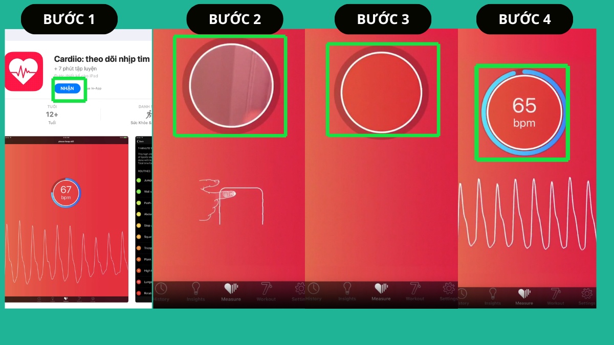 Cách đo nhịp tim trên iPhone bằng Cardiio