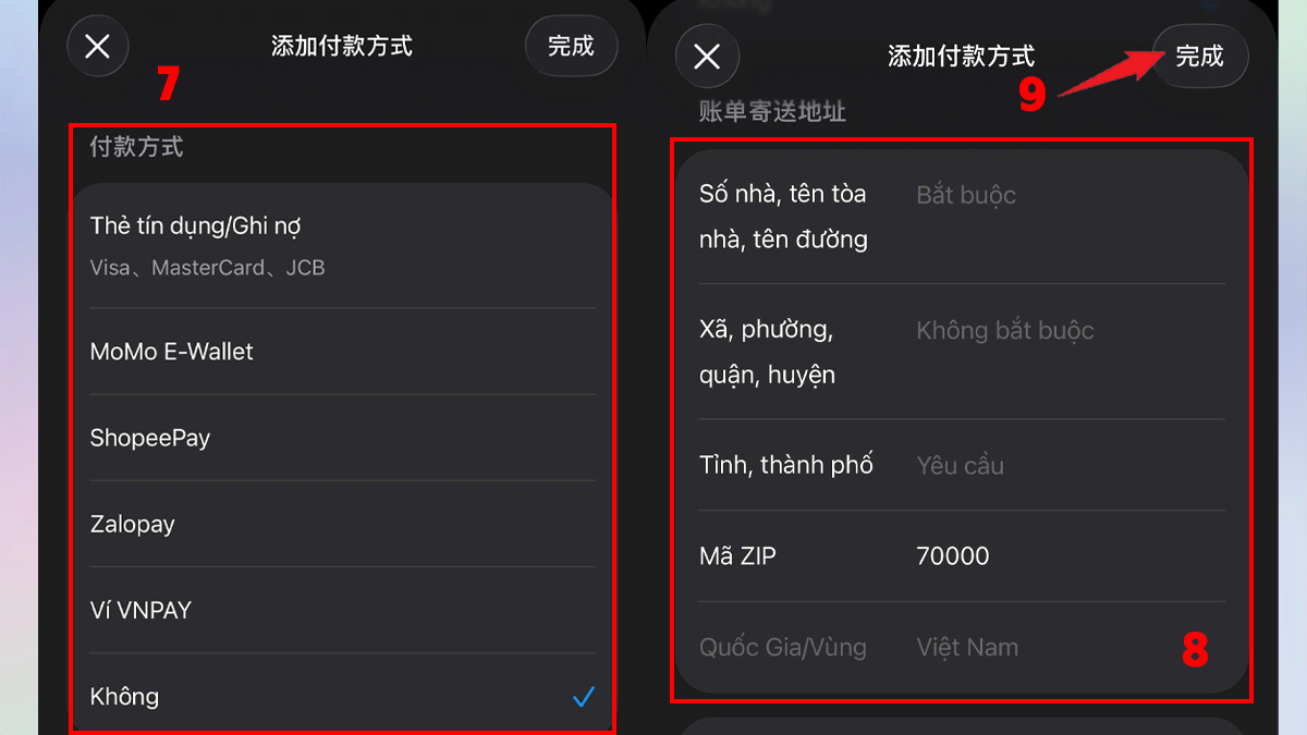 Cách chuyển App Store từ Trung Quốc về Việt Nam - bước 3