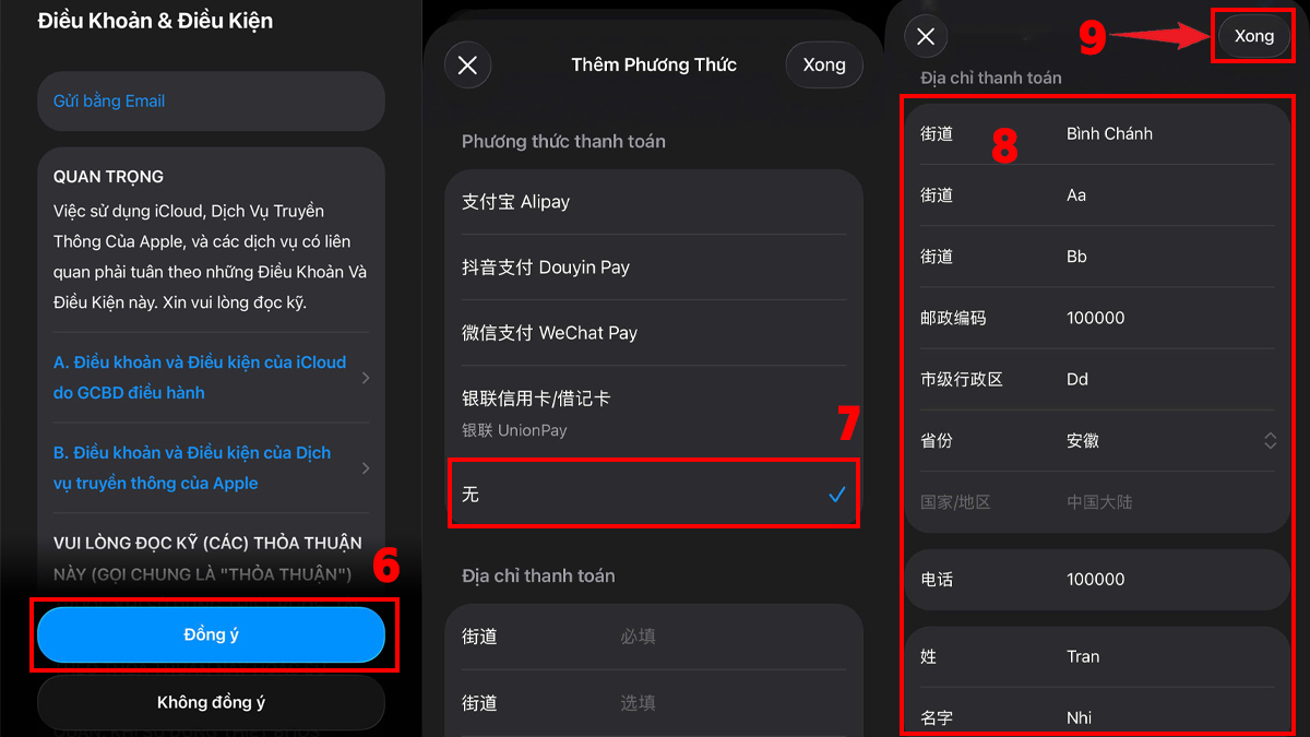 Cách đổi App Store sang Trung Quốc trên iPhone - bước 3