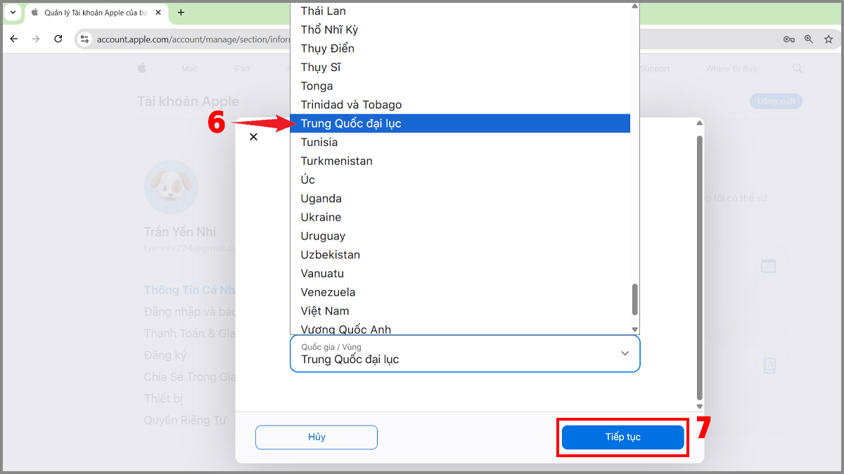 Cách đổi App Store sang Trung Quốc trên máy tính - bước 3