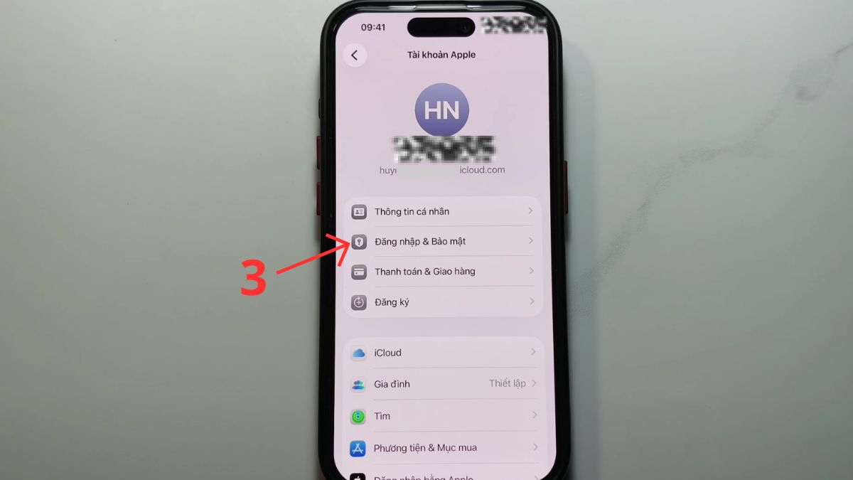 Cách đổi mật khẩu iCloud trên iPhone, iPad - bước 2
