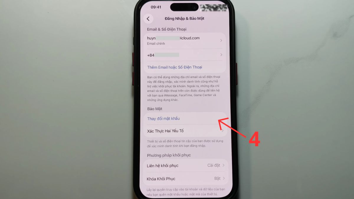 Cách đổi mật khẩu iCloud trên iPhone, iPad - bước 3