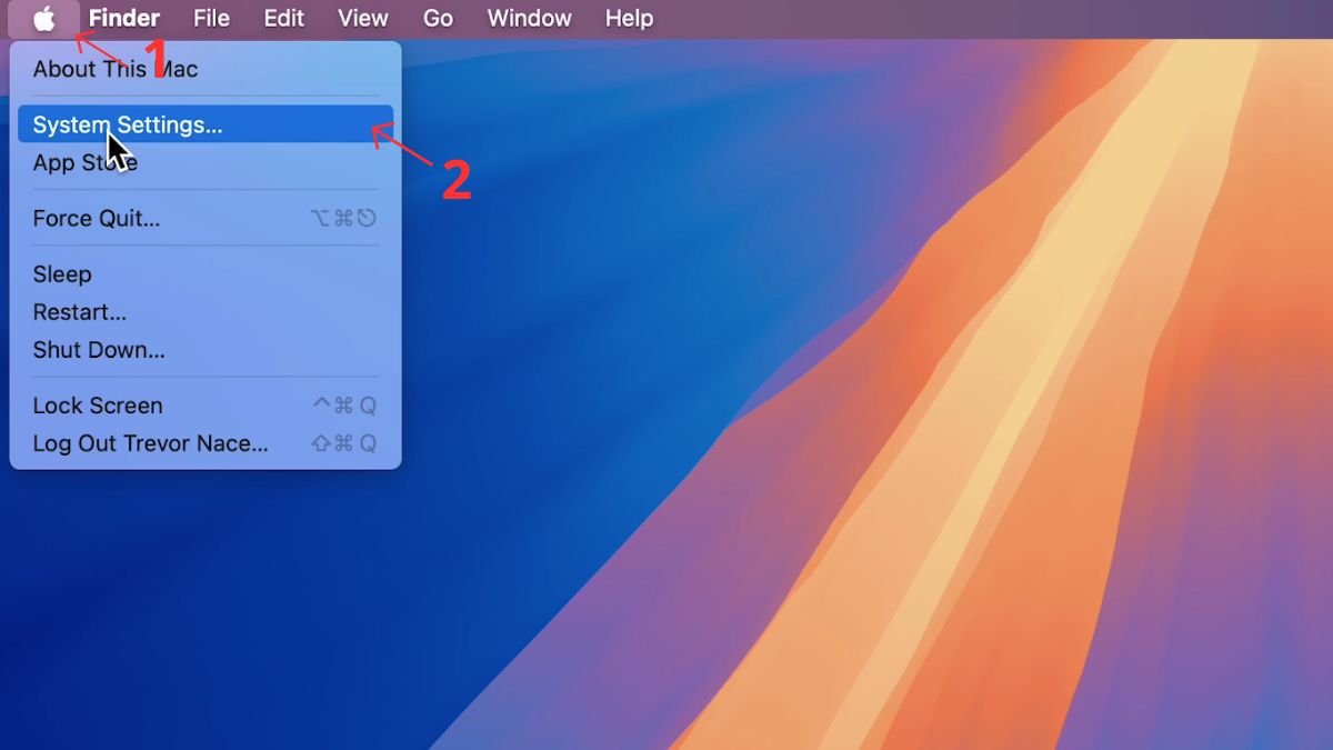 Cách đổi mật khẩu iCloud trên Macbook - bước 1