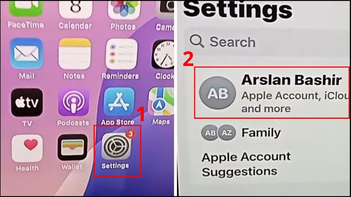 Cách đổi mật khẩu ID Applecủa con bạn - bước 1
