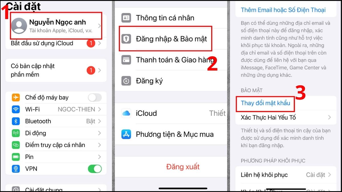 Cách đổi mật khẩu ID Apple trên iPhone - bước 1