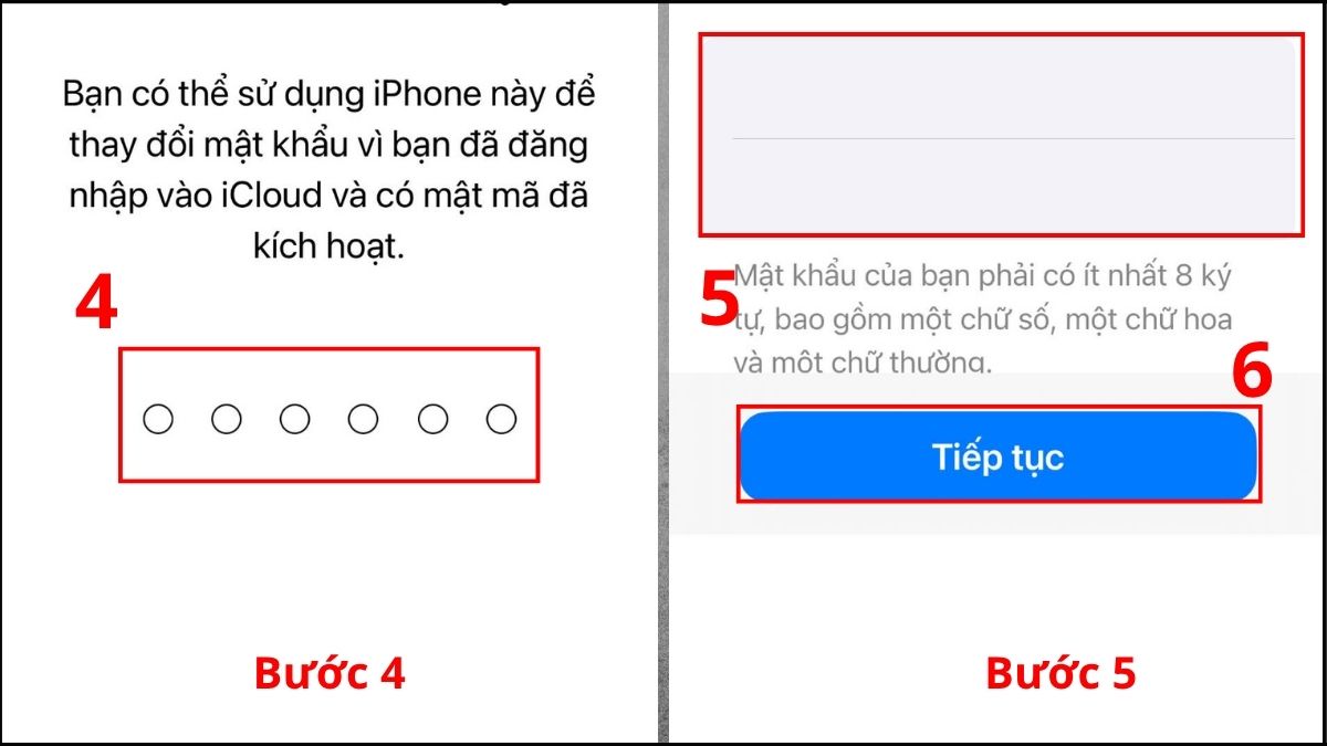 Cách đổi mật khẩu ID Apple trên iPhone - bước 2,3,4