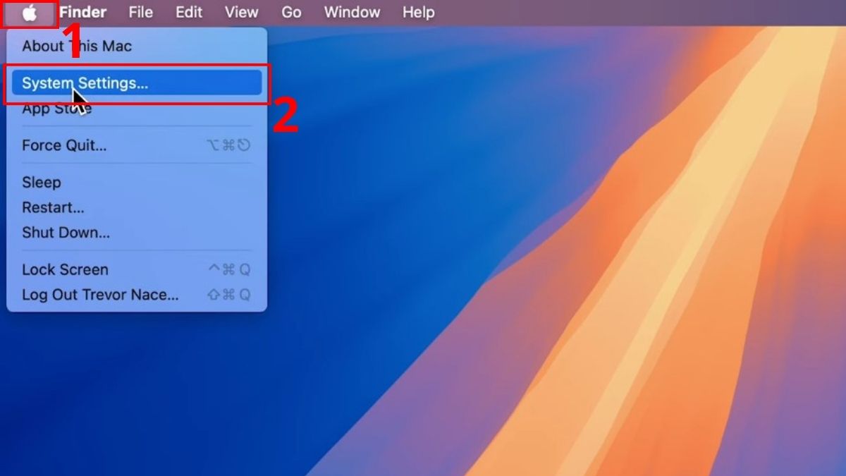 Cách đổi mật khẩu ID Apple trên Macbook - bước 1