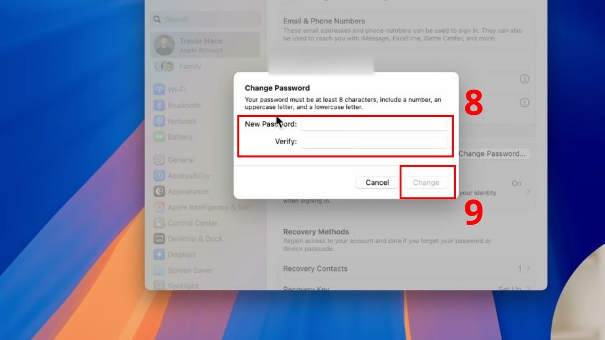 Cách đổi mật khẩu ID Apple trên Macbook - bước 5