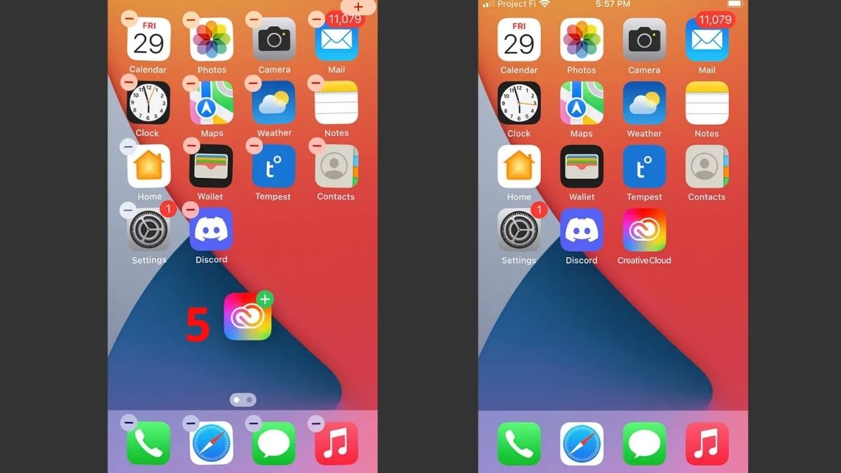 Cách đưa ứng dụng từ Thư viện ra màn hình iPhone bằng cách kéo thả - bước 2,3,4,5
