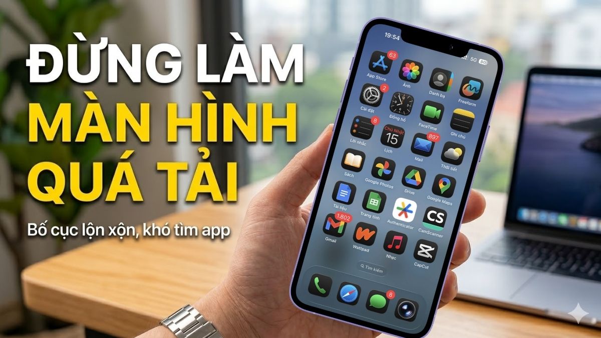 Không nên đưa quá nhiều ứng dụng ra màn hình iPhone